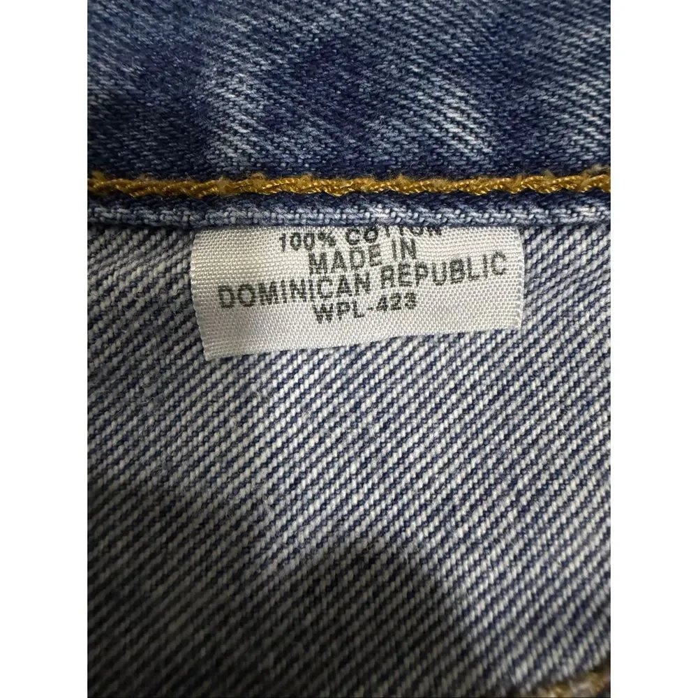 Levi’s 501 XX Mens Jeans 40X34 Wpl 423 100% Cotton Blue Button Fly Made In Domin